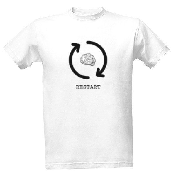 Tričko s potiskem Pánské tričko RESET