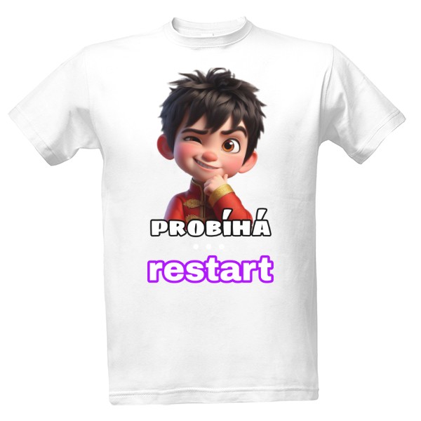 Tričko s potiskem Restart