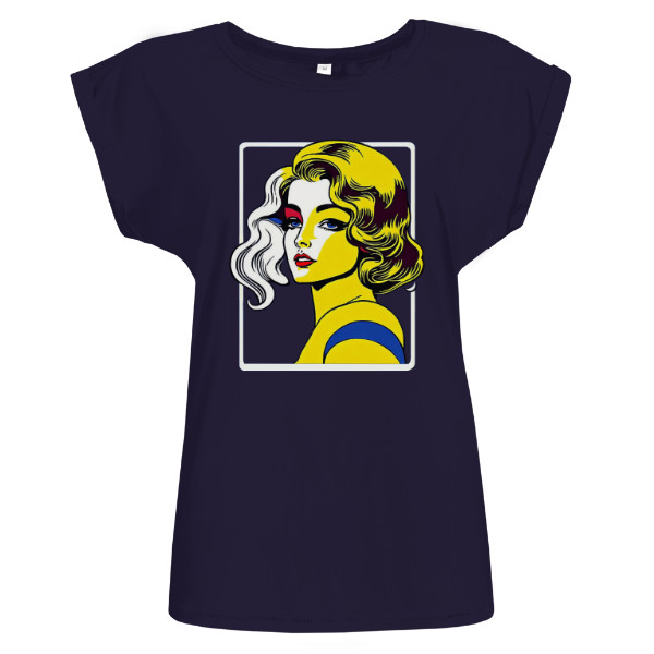 Tričko s potiskem Retro Dívka