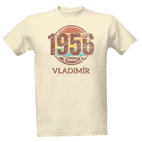 Retro nápis se jménem a rokem narození 1956 Classic