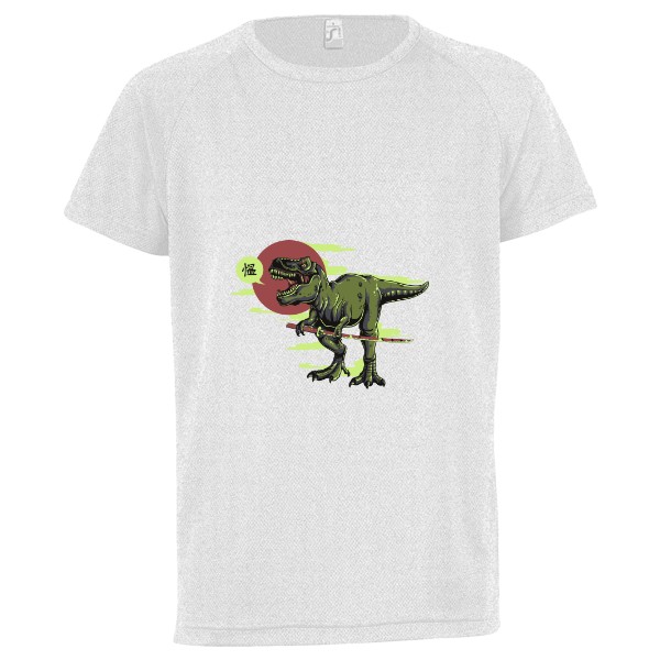 Dětské funkční tričko s potiskem rex a západ slunce