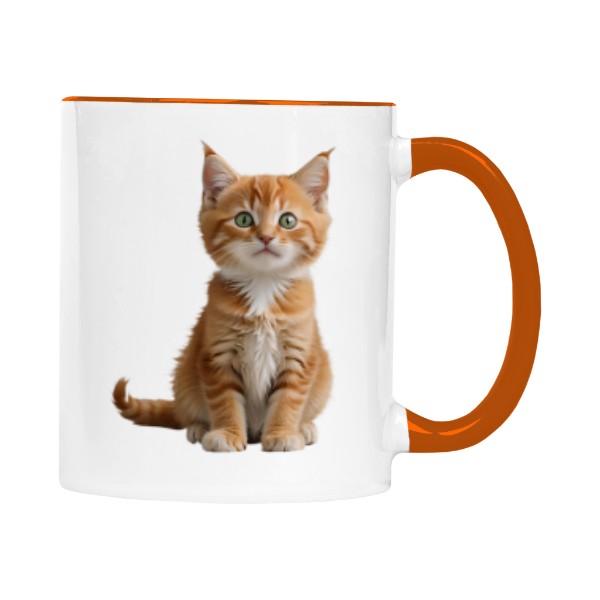 Hrnek malý barevný s potiskem Koťě