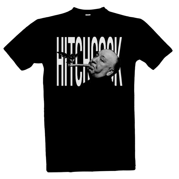 Tričko s potiskem Hitchcock