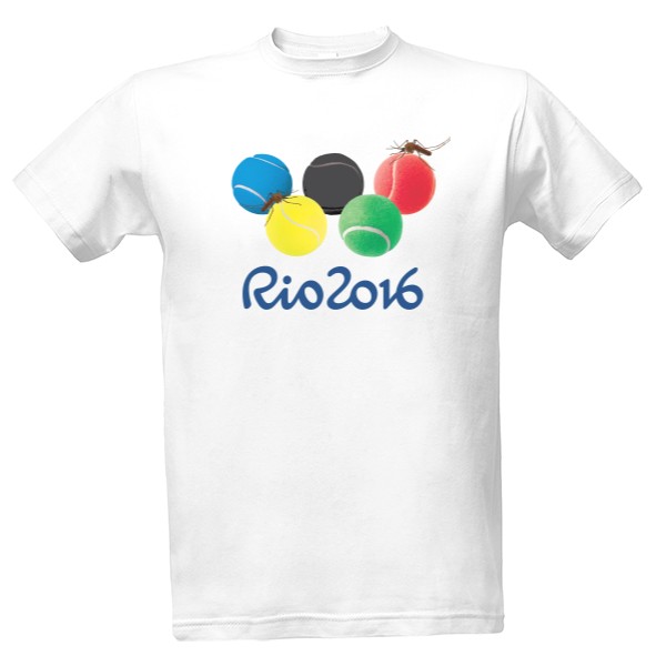 Tričko s potiskem Rio vs. Zika