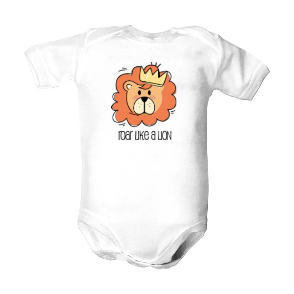 Dětské body  s potiskem Roar like lion