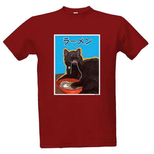 Robinson the Black Cat and Ramen