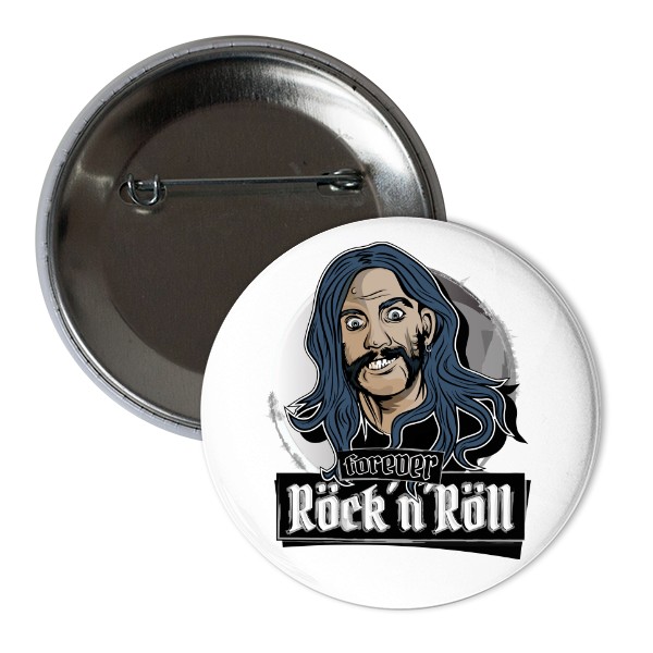 Odznak  s potlačou Rock ´n´ Roll Forever_owf