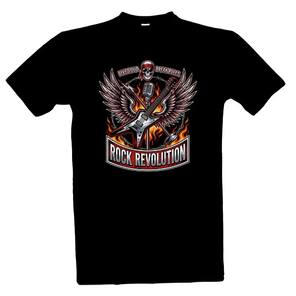 Tričko s potiskem Rock Revolution