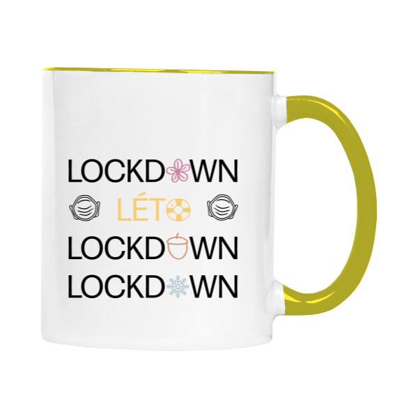 Hrnek malý barevný s potiskem Roční období tohohle století