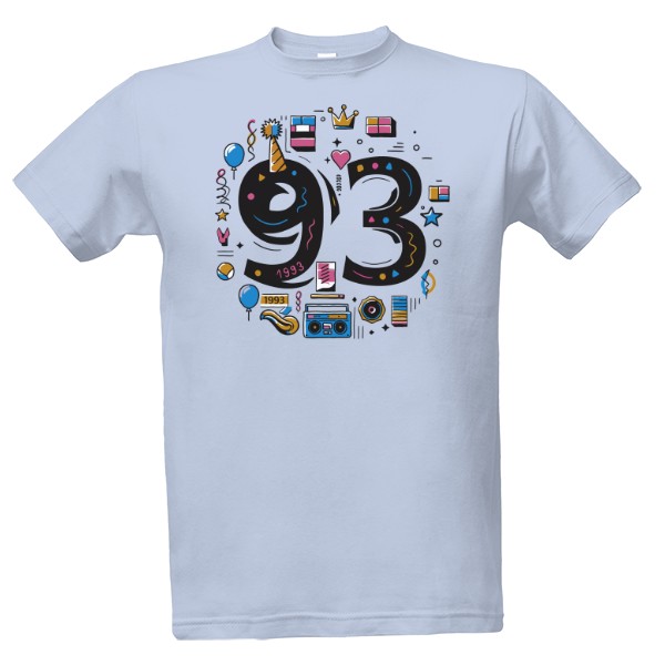 Tričko s potiskem Ročník 1993 - narozeniny