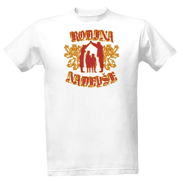 Tričko s potiskem Rodina nadevše-barevný design