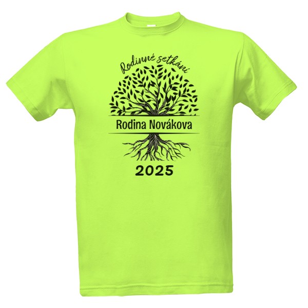 Tričko s potiskem Rodinné setkání - Rodinný strom / Rodokmen