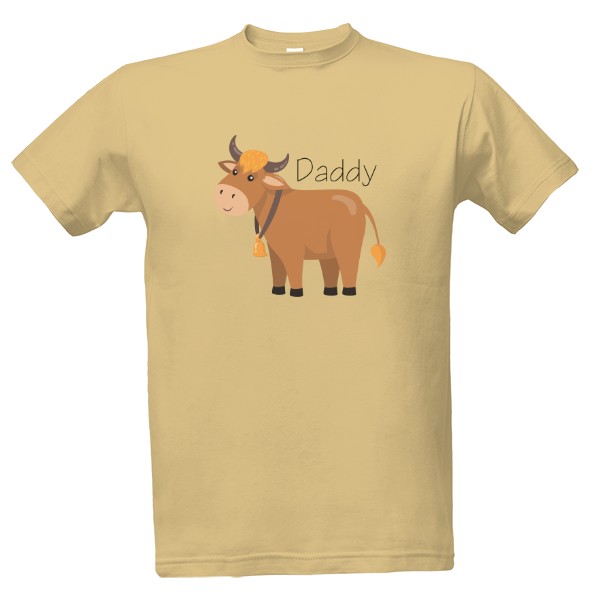 Tričko s potlačou rodinné trička kravička