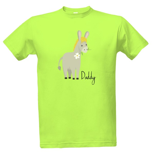 Tričko s potlačou rodinné trička oslík