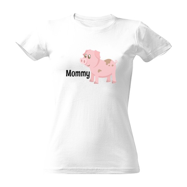 Tričko s potlačou rodinné trička prasátko2
