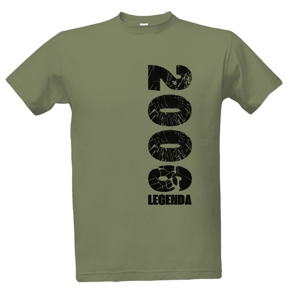 Tričko s potlačou Rok 2006 legenda černý nápis