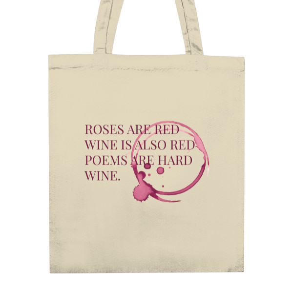 Nákupní taška unisex s potlačou Roses and wine