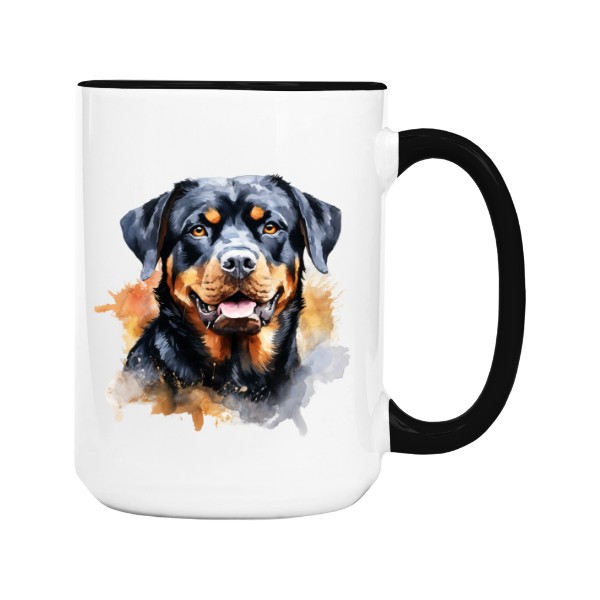 Mug big colourful s potiskem Rotvajler