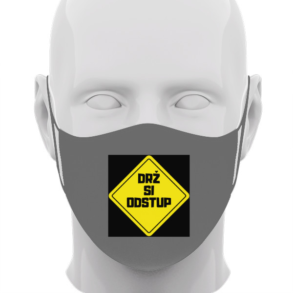 Rouška s potiskem Rouška Drž si odstup