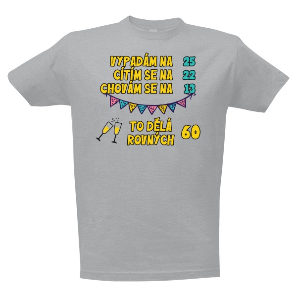 Tričko s potiskem Rovných 60