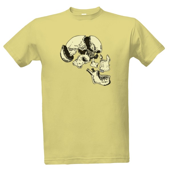 Tričko s potiskem Rozložená lebka