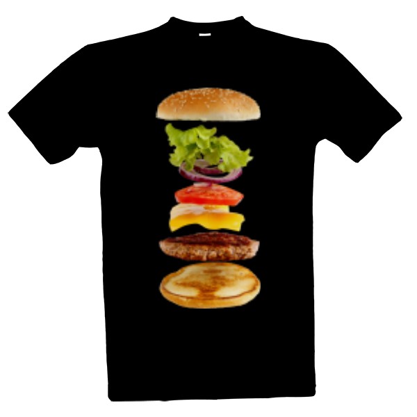 Tričko s potiskem Rozložený hamburger