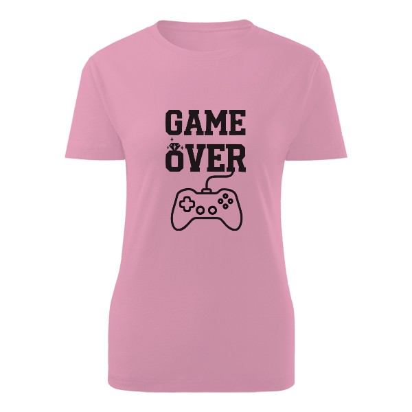 Tričko s potiskem rozlučka Game over