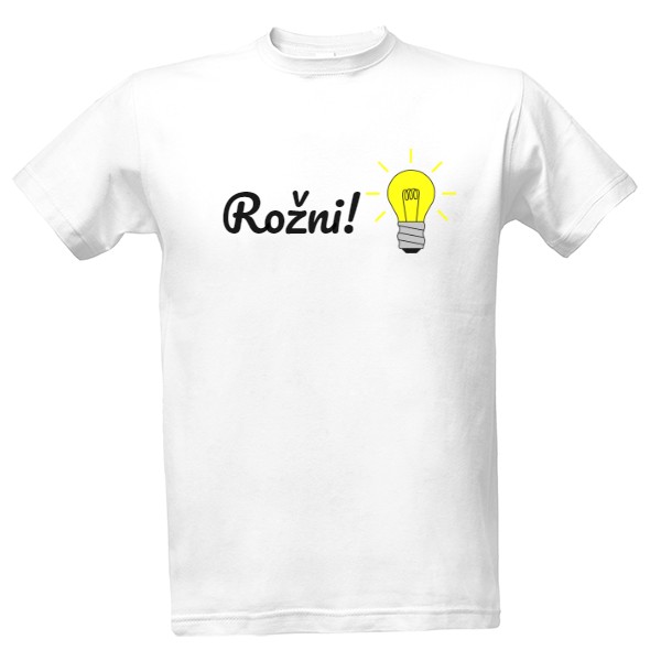 Tričko s potiskem Rožni - pánské tričko bílé