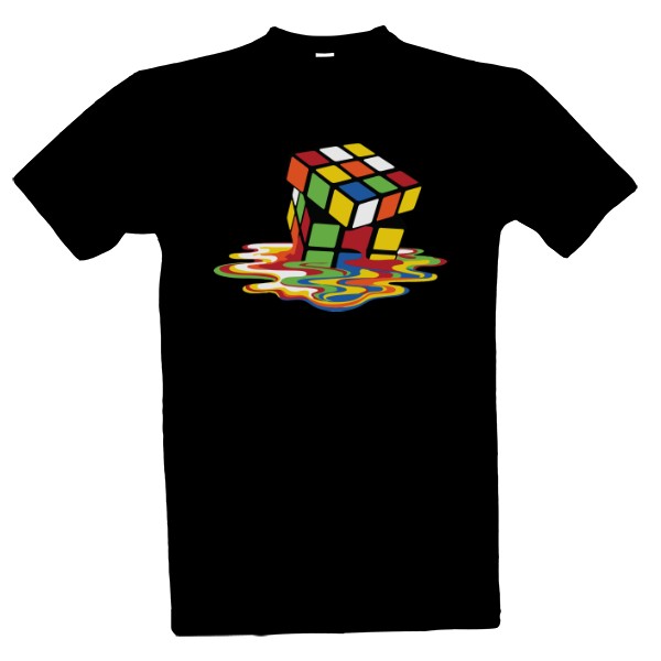 Tričko s potiskem Rozteklá kostka