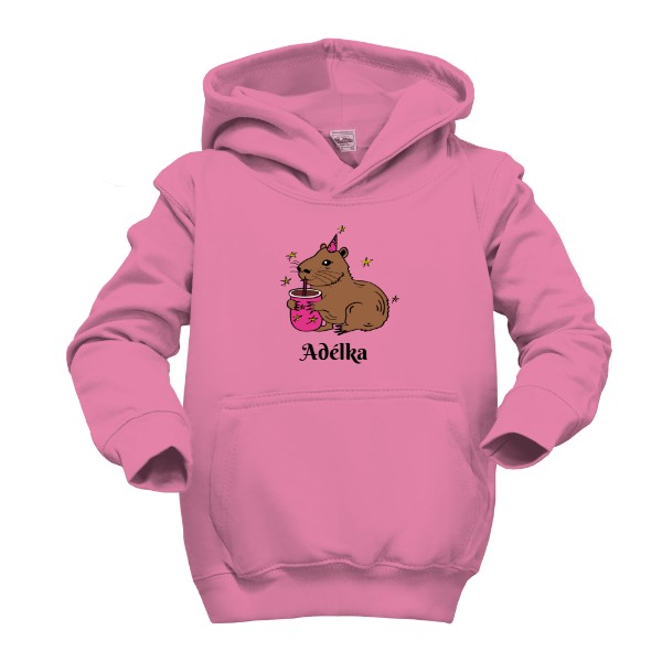 Dětská mikina s kapucí s potiskem Capybara - Cappy Christmass