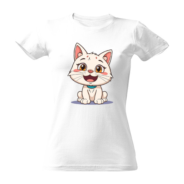 Tričko s potiskem Roztomilá kočka 2