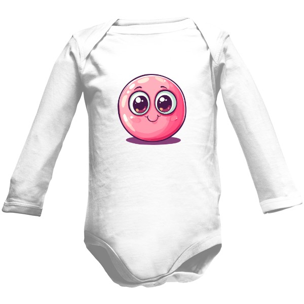 Dětské body Long  s potiskem Roztomilá žvýkačka