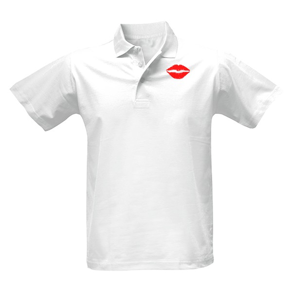 Pánská polokošile Single s potiskem rtěnka polokošile