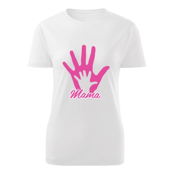 Tričko s potiskem Ruka máma a dítě