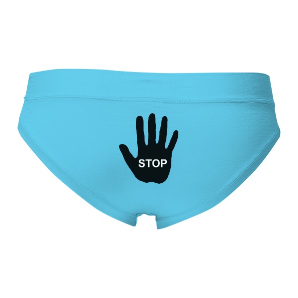 Kalhotky Fox - Výprodej s potiskem Ruka na zadku STOP