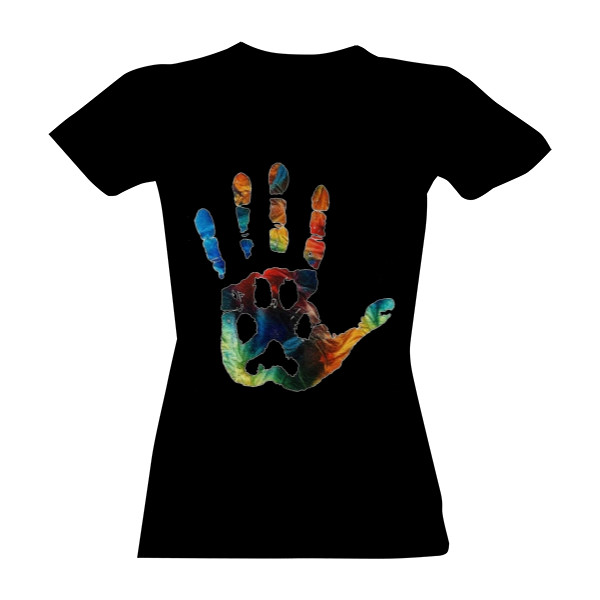 Tričko s potiskem ruka otisk