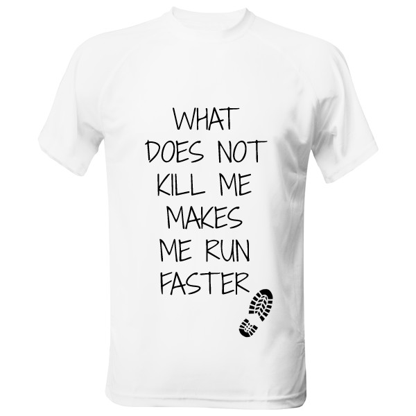 Men's functional T-shirt s potiskem RUN FASTER funční tričko