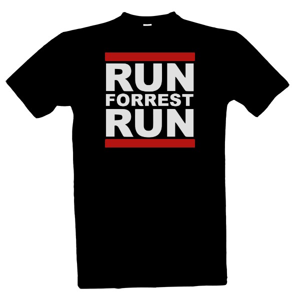 Tričko s potiskem Run Forrest Run