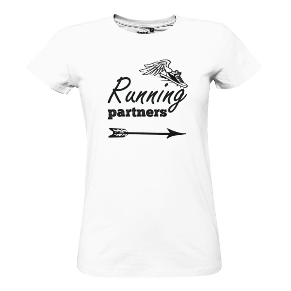 Tričko s potlačou Running partners - pre ňu