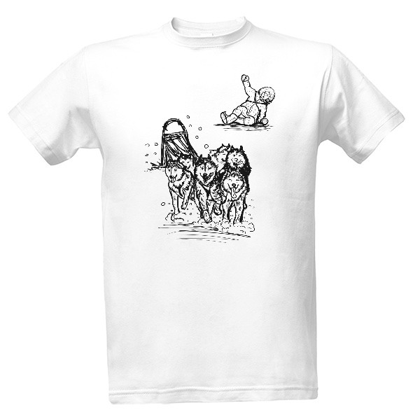T-shirt running sleddogs