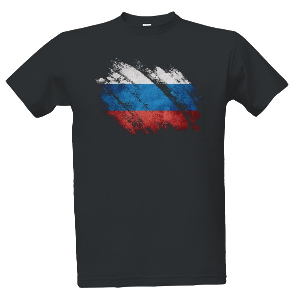 Tričko s potiskem Ruská vlajka
