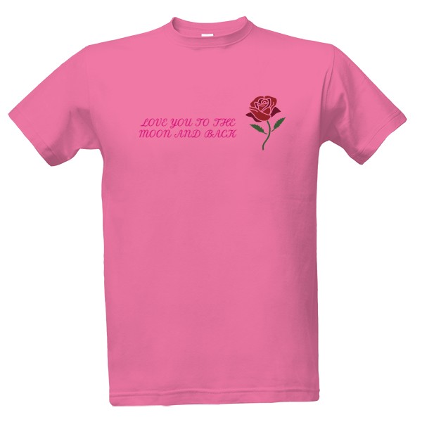 Tričko s potiskem Růžové triko