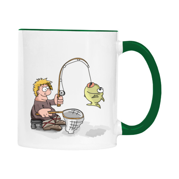 Cup colourful s potiskem Rybář 