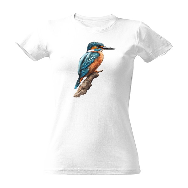 Tričko s potlačou rybárik vodný vták