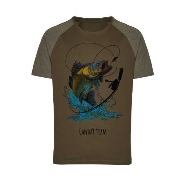 Tričko s potiskem Rybářské triko Candát team