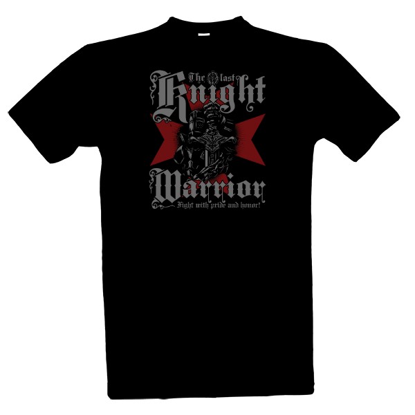 Tričko s potiskem Rytíř Templář-The Last Knight Warrior