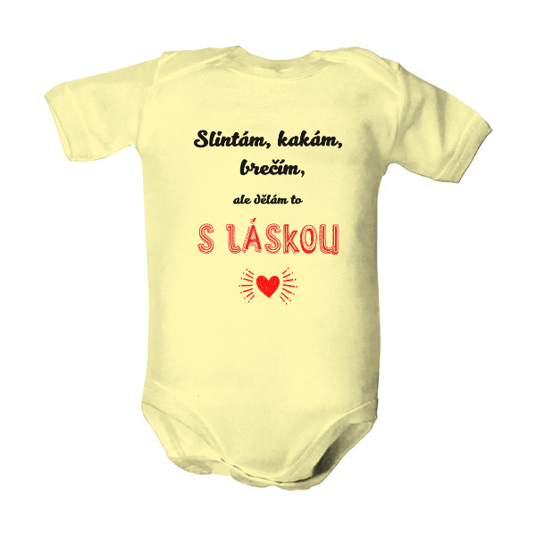 Dětské body  s potlačou S láskou