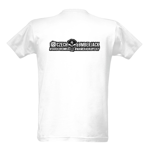 czech lumberjack triko bile