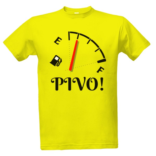 Tričko s potiskem Pánské tričko - PIVO!