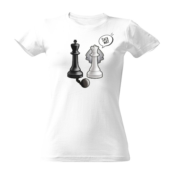 Tričko s potiskem Šach mat